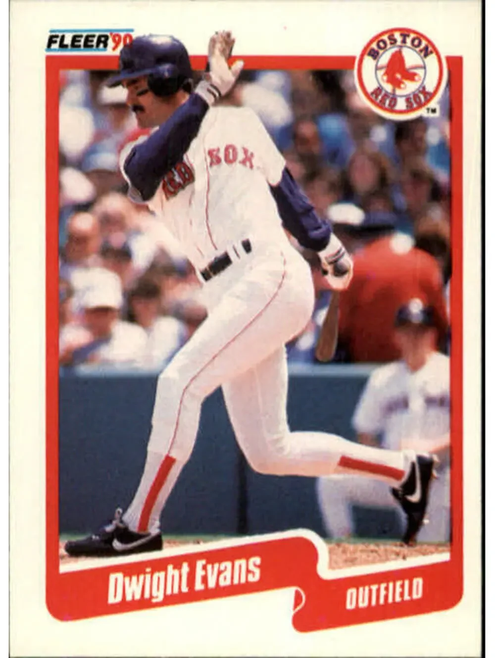 1990 Dwight Evans Fleer Baseball Card #274